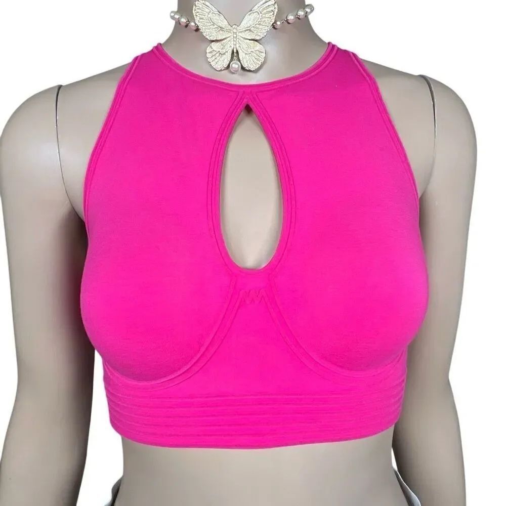 NWT Wolford Alita Sports Bra Fuchsia Pink 80D 36D
